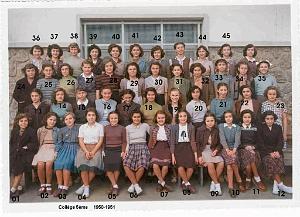 COLLEGE MODERNE DE JEUNES FILLES 1950 5 EME